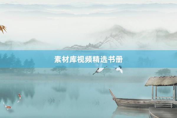 素材库视频精选书册