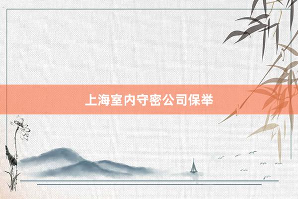 上海室内守密公司保举